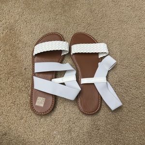 White strap sandals